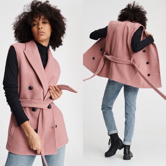 Rag And Bone Black Pearson Wool Blend 